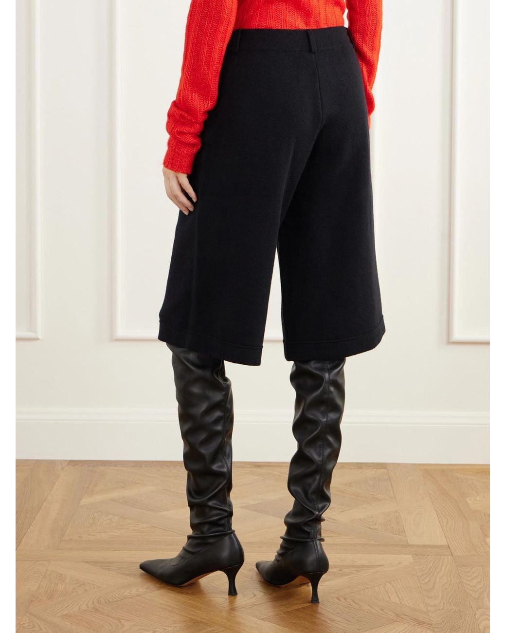 Lisa Yang Blue Bobbie Cashmere Knitted Shorts