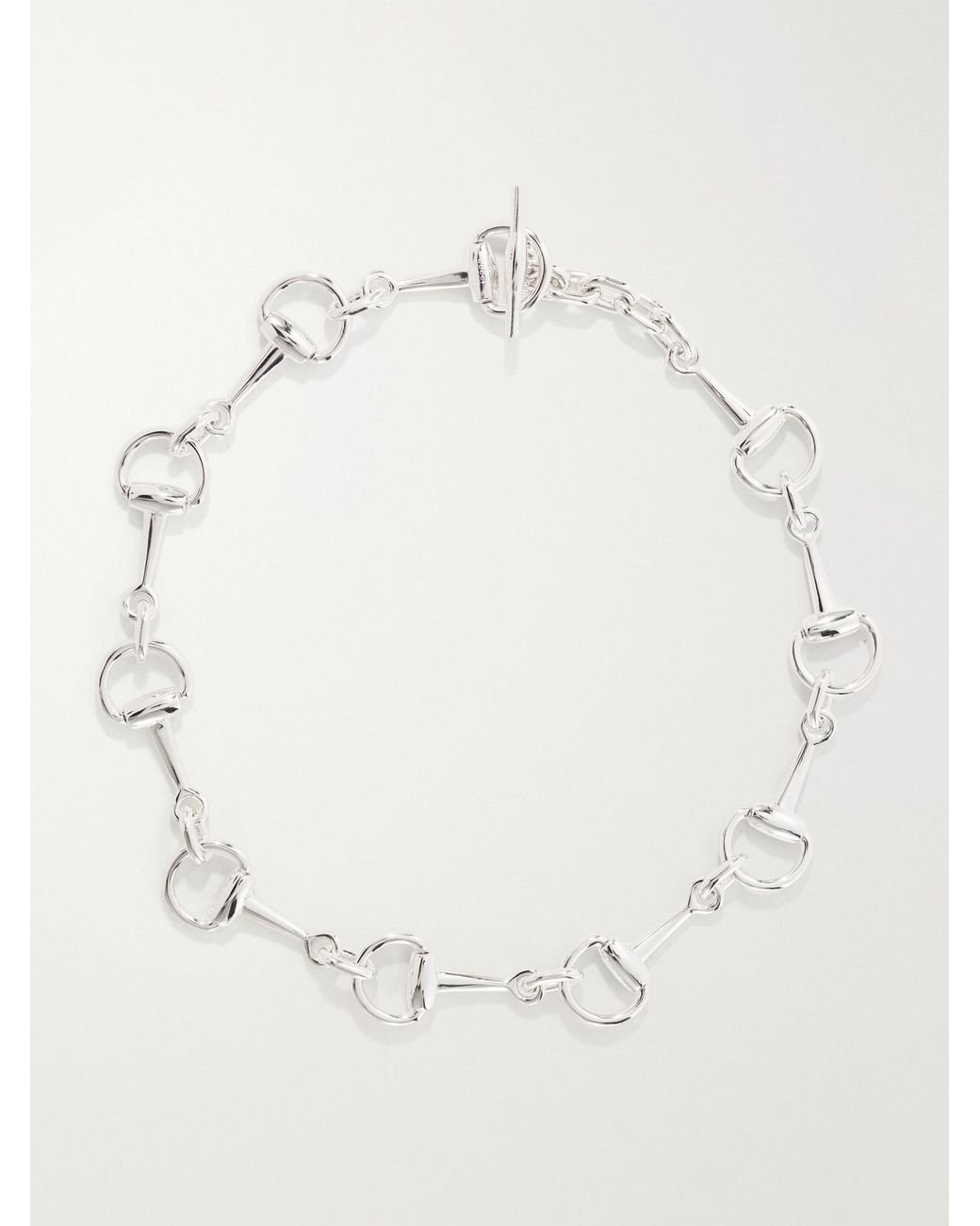 Gucci Natural Horsebit-Tone Necklace