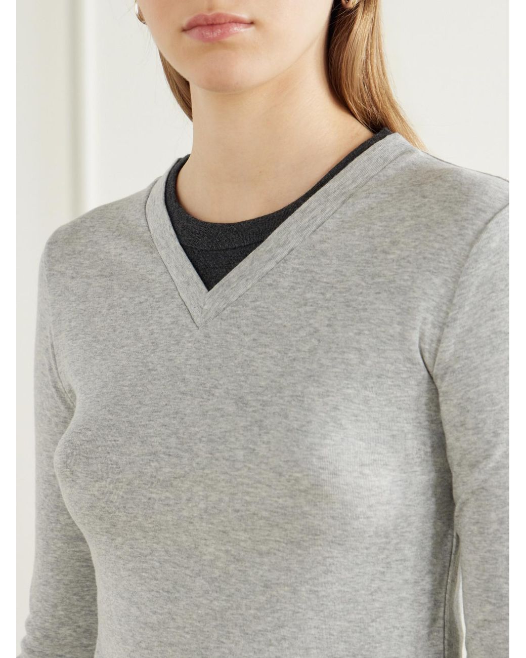 St. Agni White Double-Layered Organic Cotton-Jersey T-Shirt