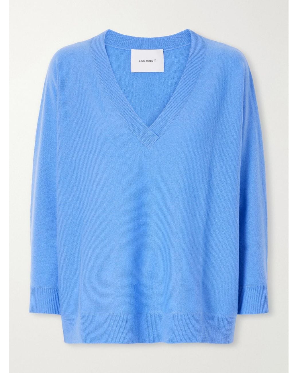 Lisa Yang Blue Kenny Cashmere Sweater