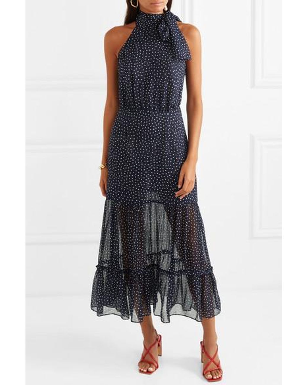 Rixo eleanor polka dot dress deals