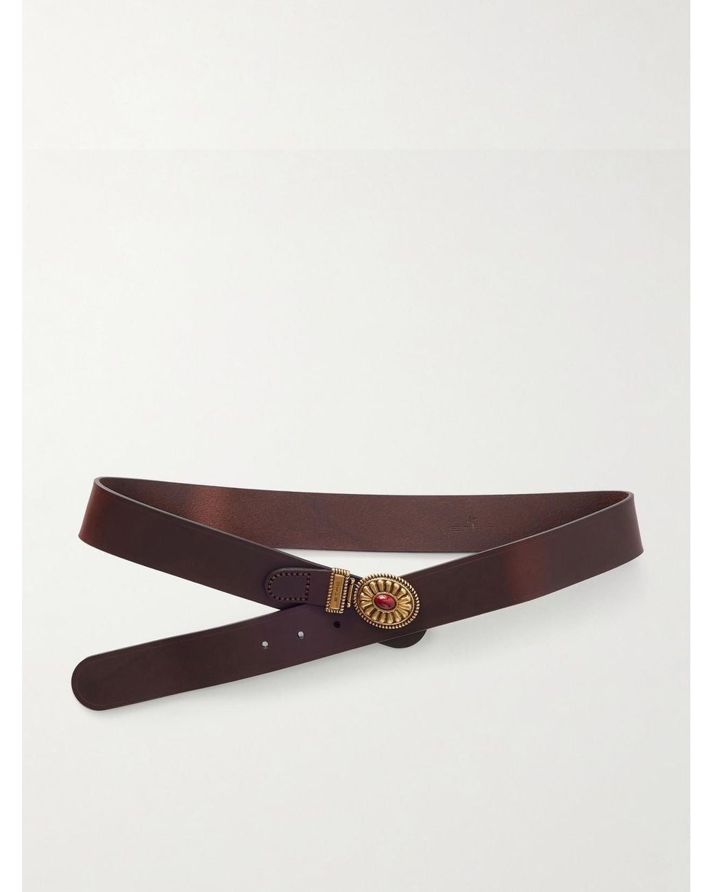 Etro Brown Leather Belt