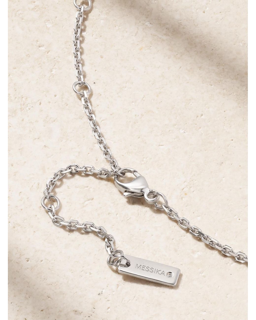 Messika Natural Move Classique Ciselé 18-Karat Diamond Necklace