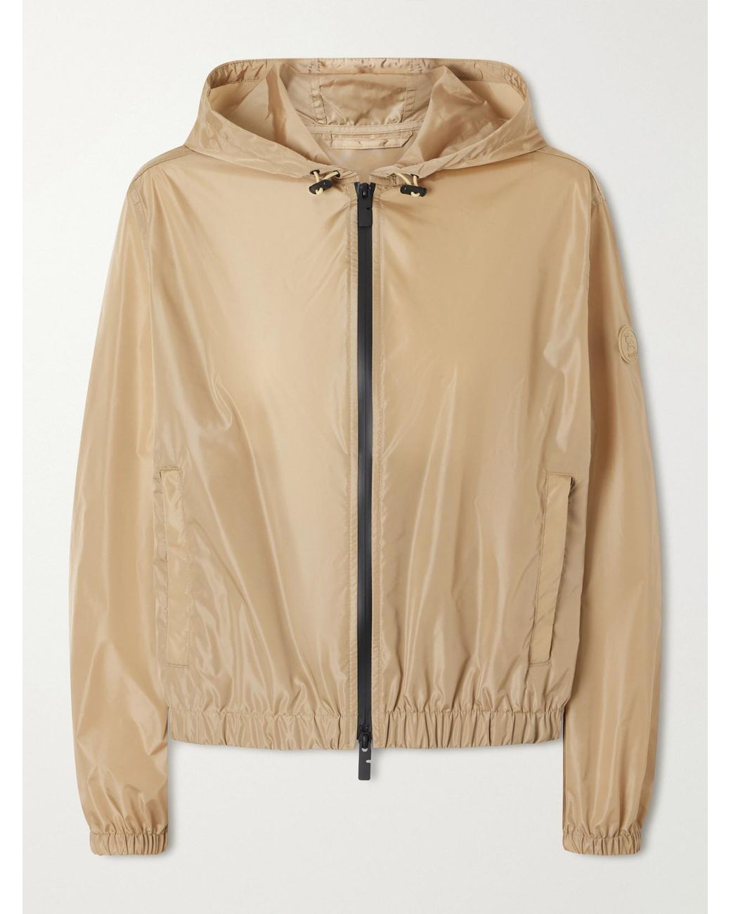 Burberry Natural Nelson Hooded Printed Shell Jacket