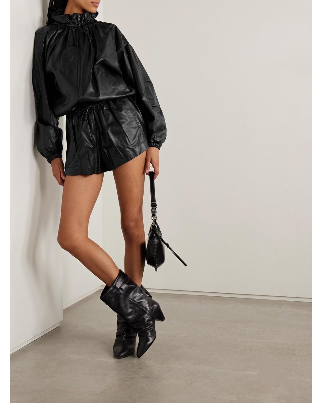 Isabel Marant Black Neela Coated Jacket