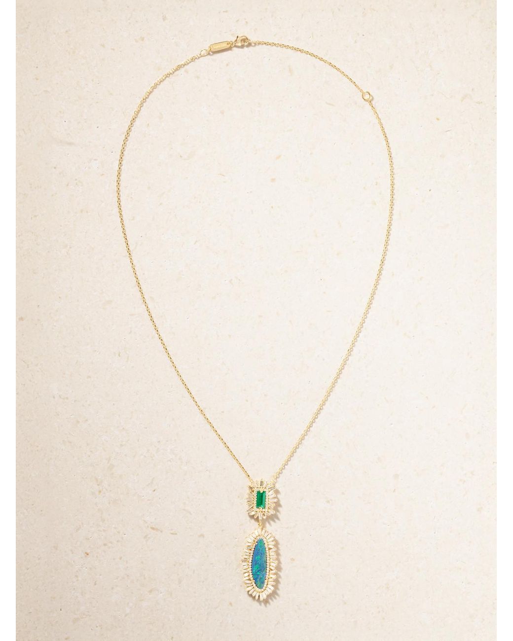 Suzanne Kalan Natural 18-Karat Multi-Stone Necklace