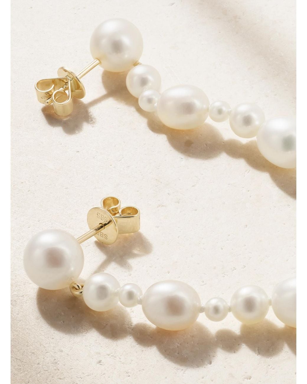Sophie Bille Brahe Natural Amis De La Perle 14-Karat Recycled Pearl Earrings