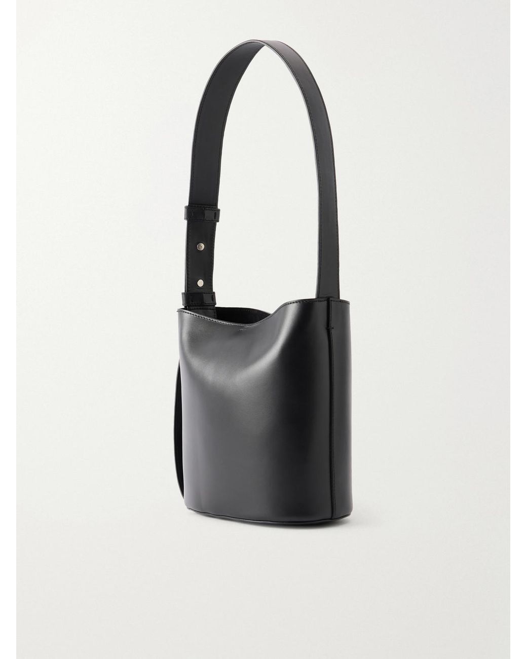 LIE STUDIO White Paula Leather Tote