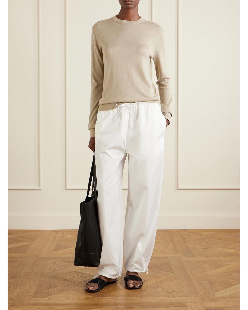 Totême  Natural Wool And Silk-Blend Sweater