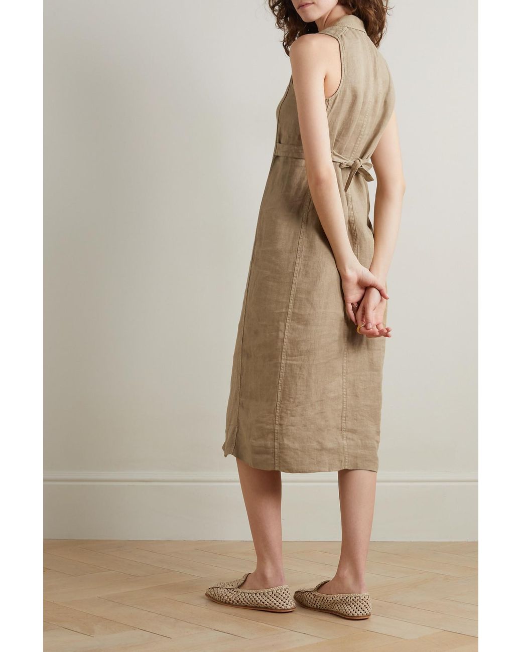 Alex Mill Mathilde Linen Midi Shirt Dress in Natural Lyst Canada