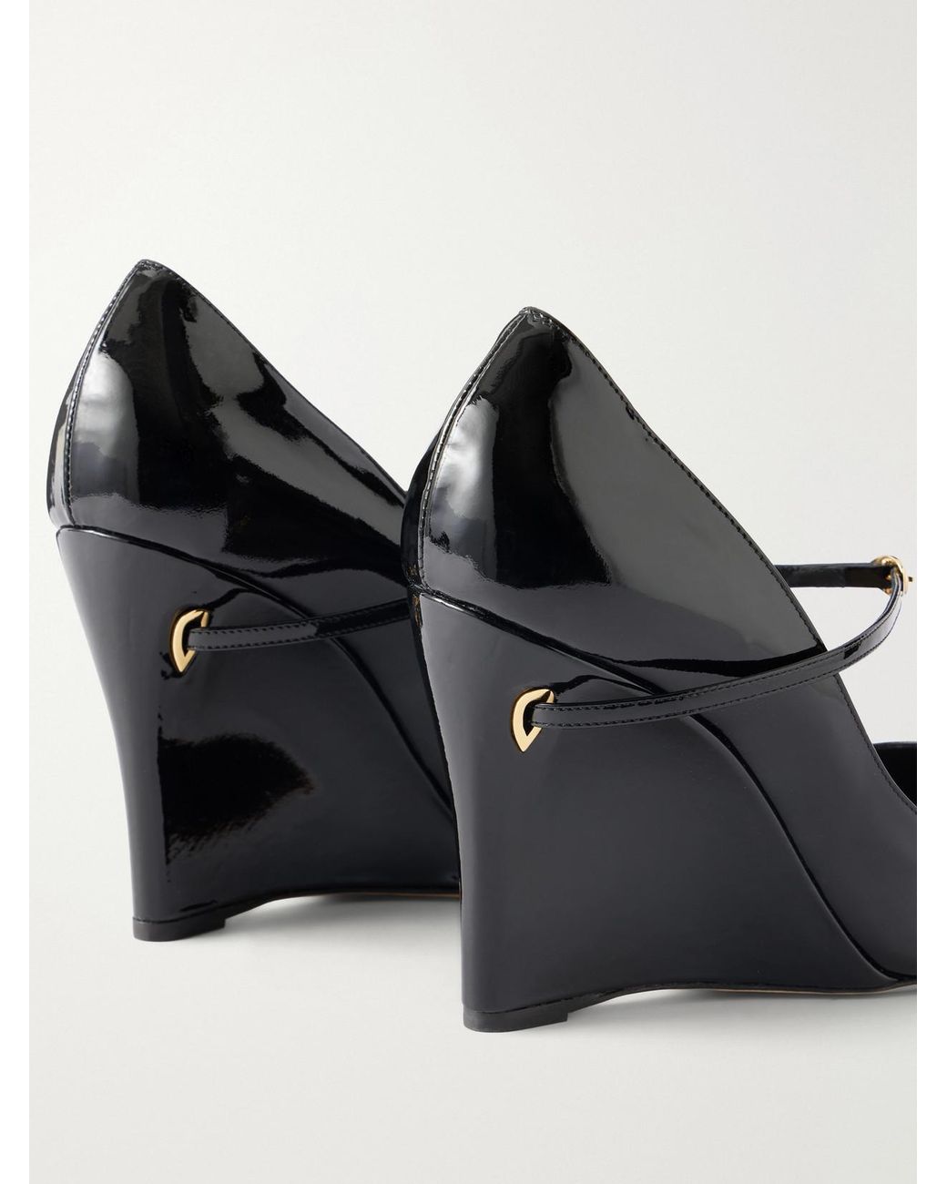 JENNIFER CHAMANDI Black Lorenzo 105 Patent-Leather Pumps