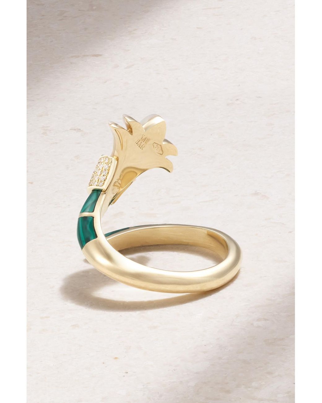 L'Atelier Nawbar Metallic The Flower 18-Karat Multi-Stone Ring