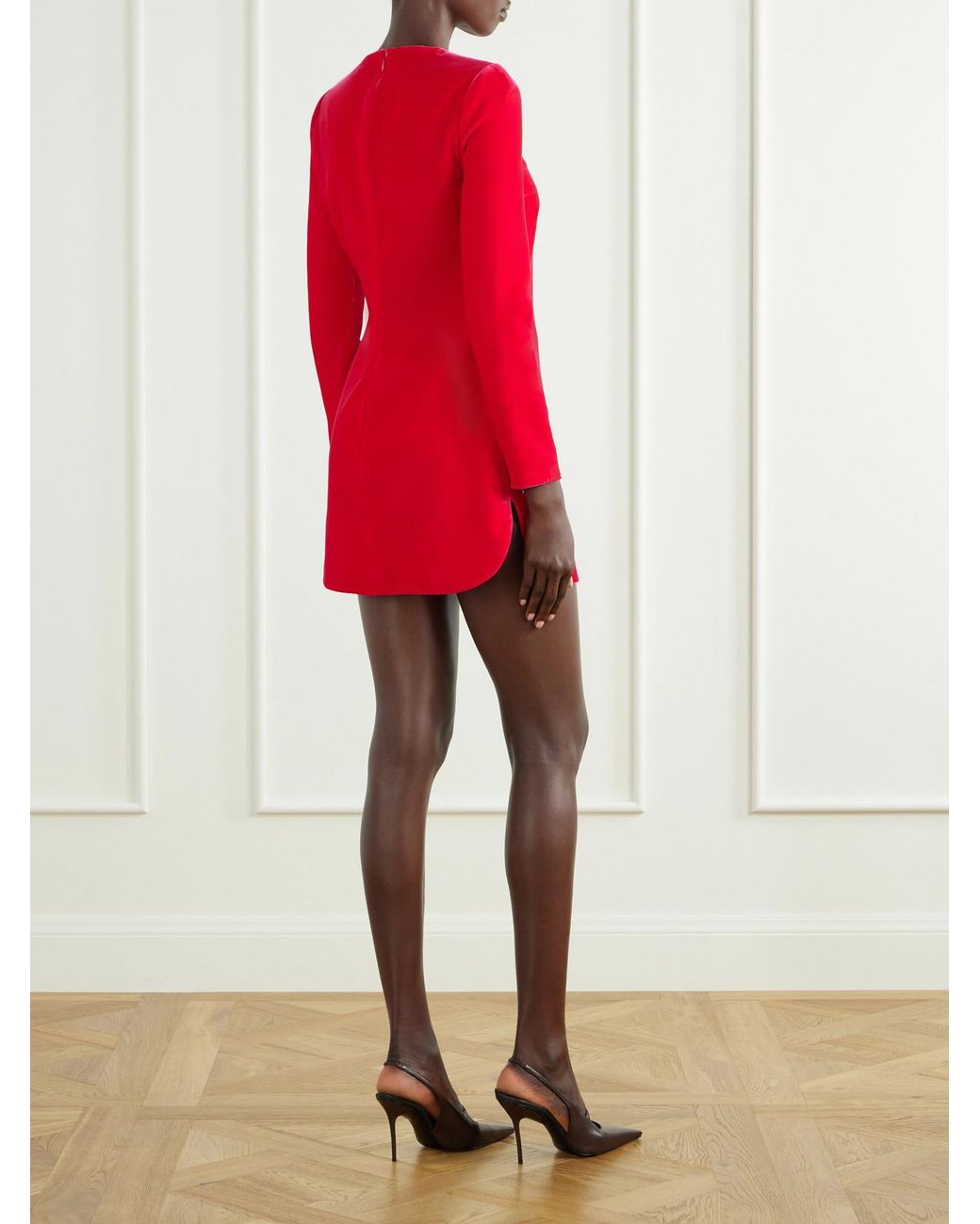 Alaïa Red Velvet Mini Dress