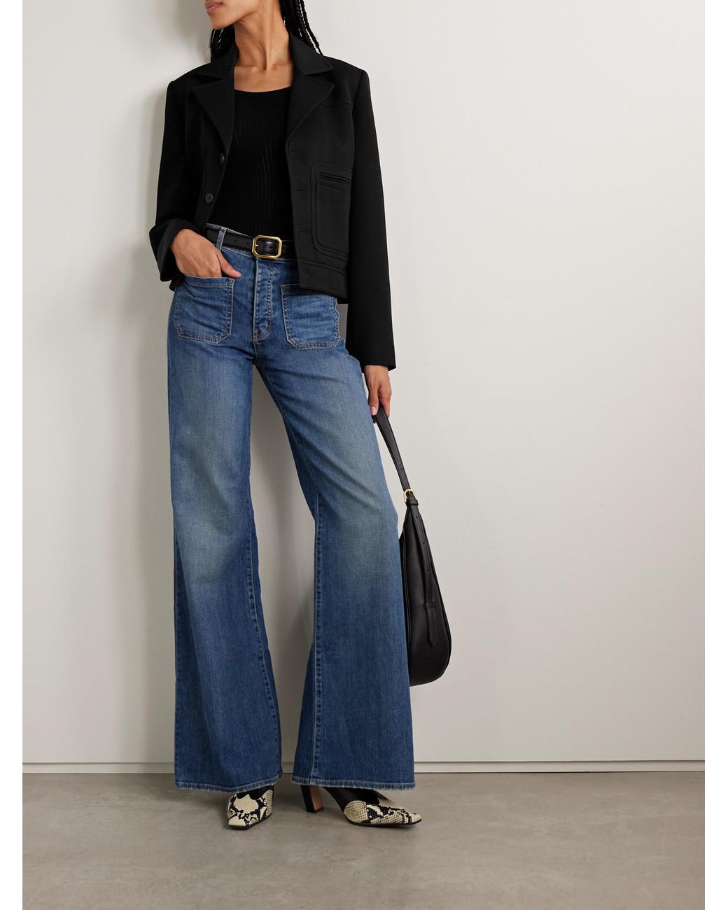 Nili Lotan Black Georgy Wool-Gabardine Jacket