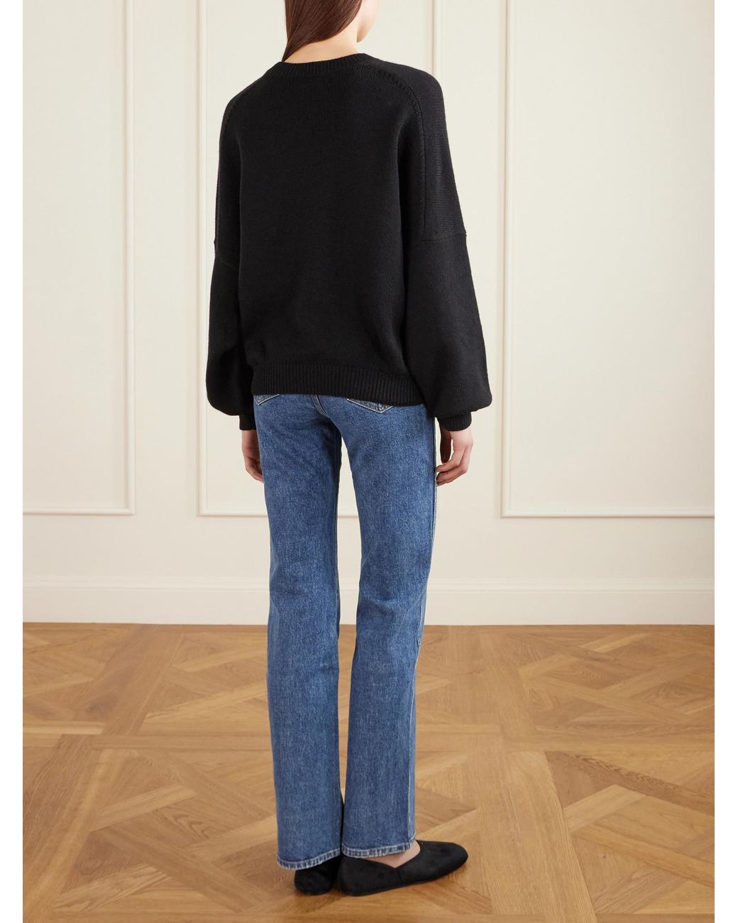 Khaite Black Margaux Cashmere Sweater
