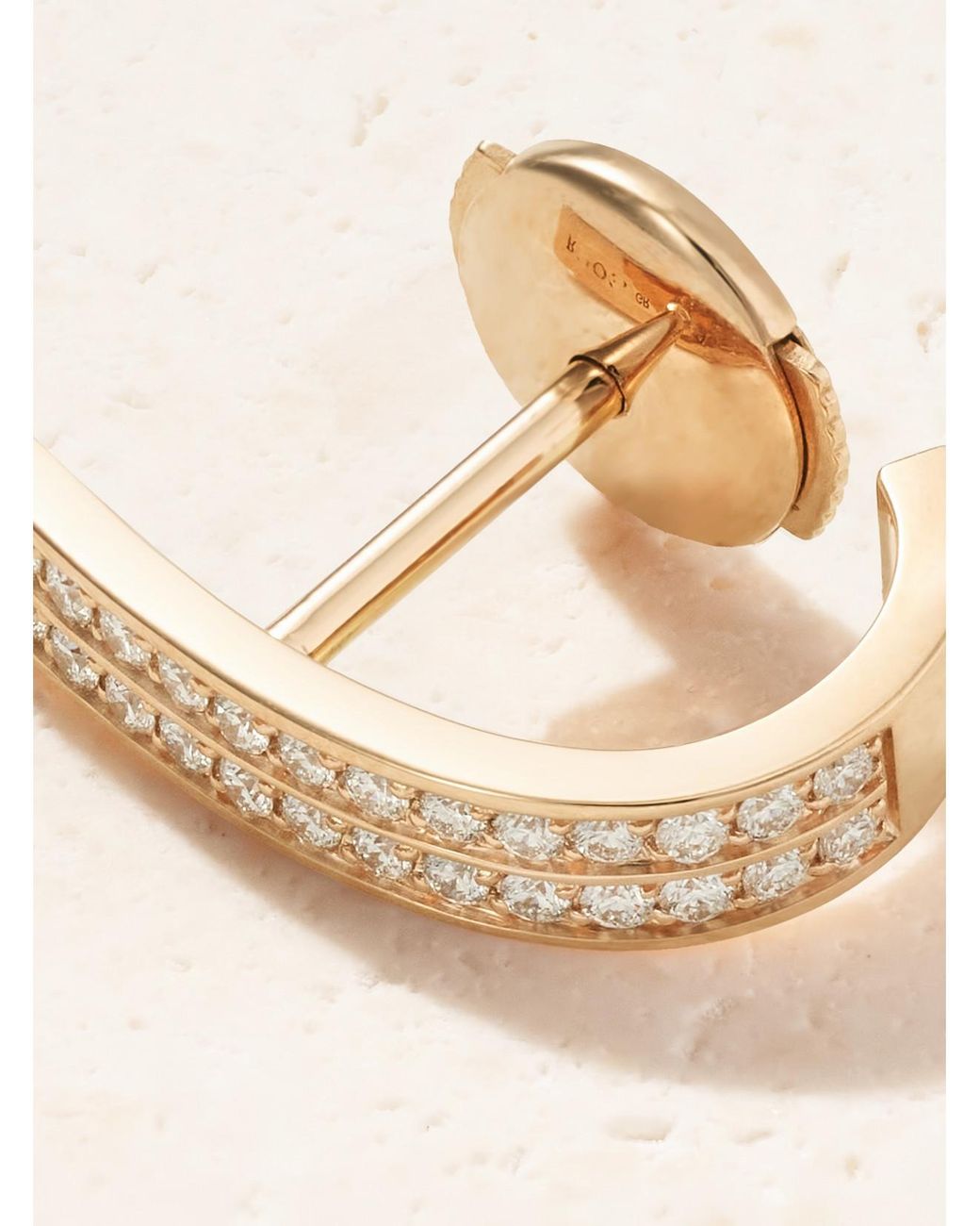 Repossi Natural Berbere 18-Karat Rose- Diamond Single Earring