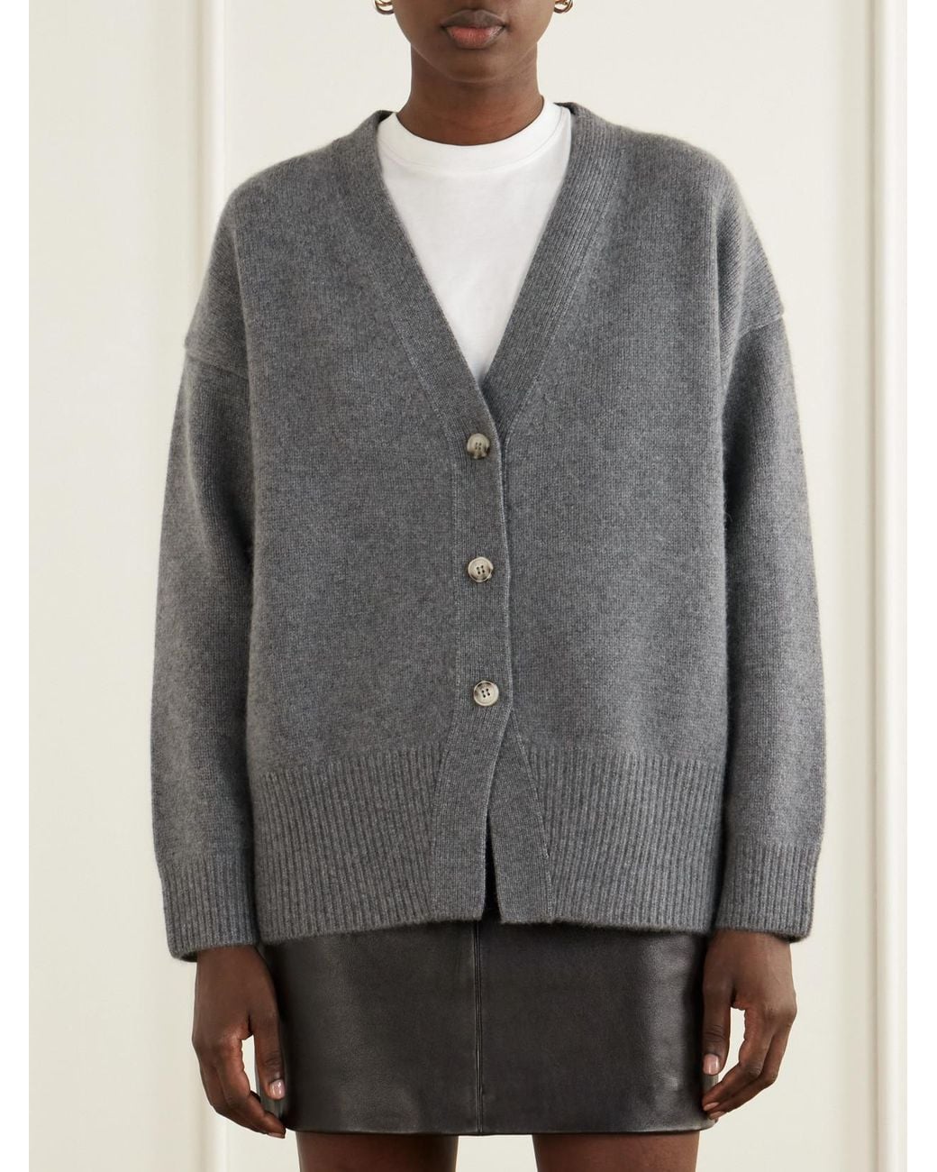 arch4 Gray Elward Cashmere Cardigan