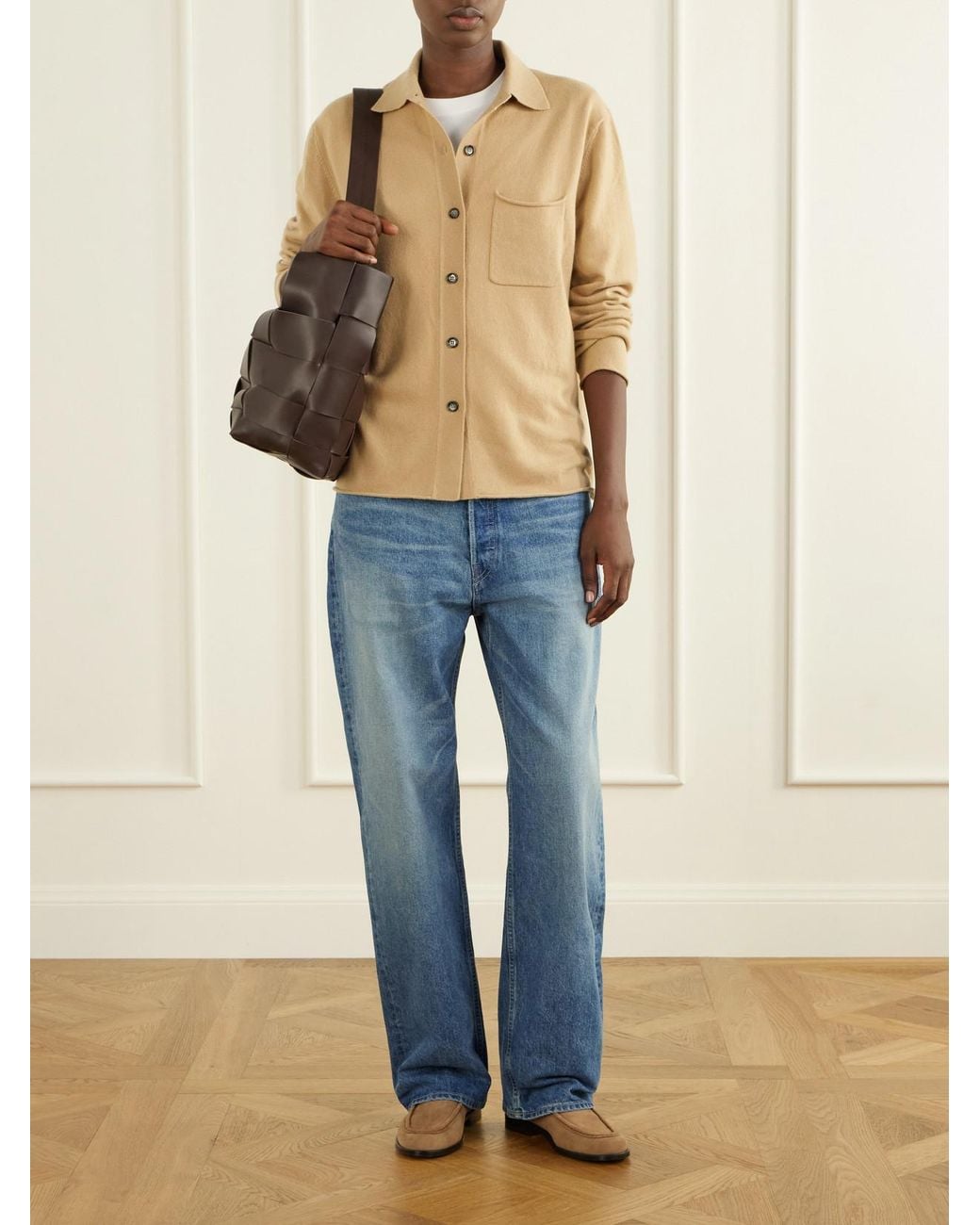 Allude Natural Cashmere Cardigan