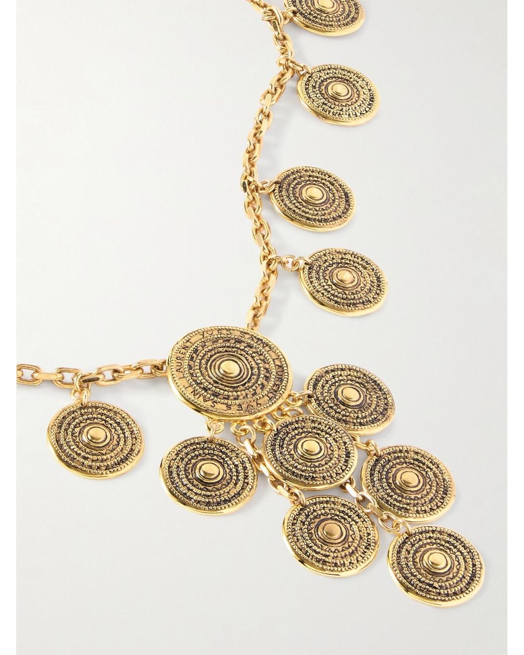 Saint Laurent Natural Tone Necklace