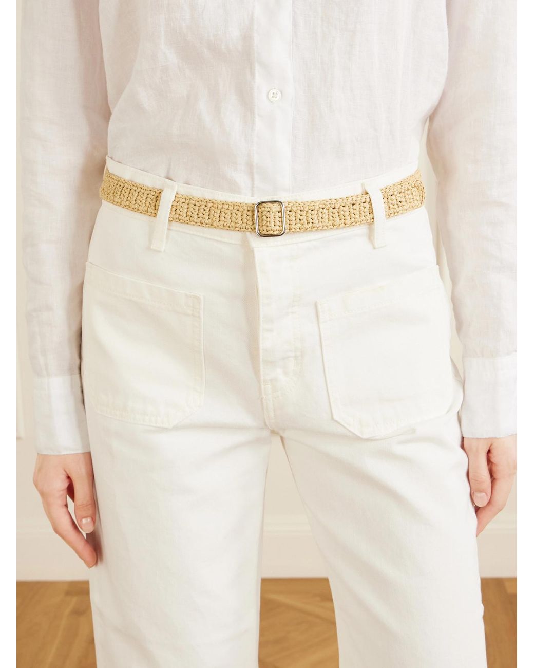 DEHANCHE Natural Mako Raffia Belt