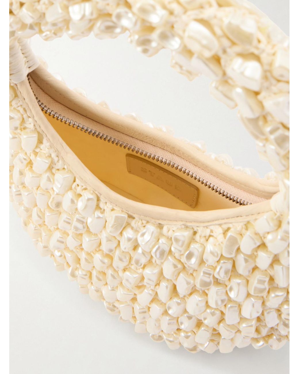 Staud Natural Reef Beaded Bag