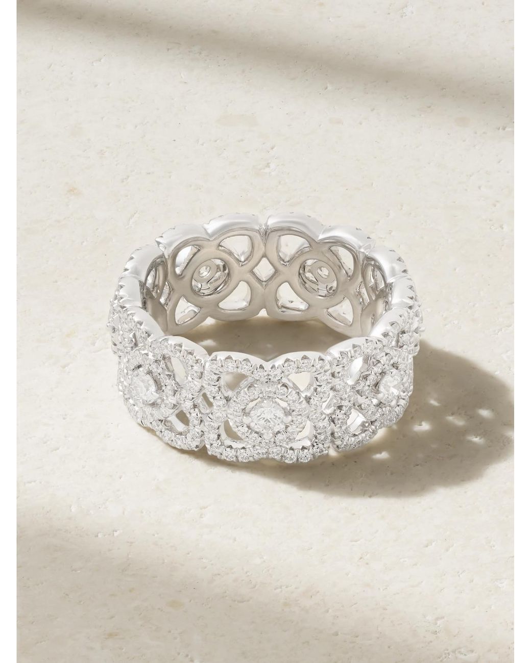 De Beers London Natural Lotus By De Beers 18-Karat Diamond Ring