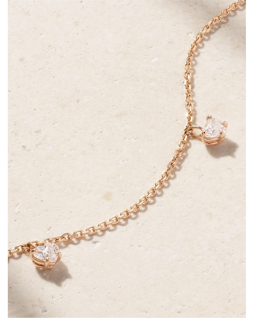 Anita Ko Natural 18-Karat Rose Diamond Anklet