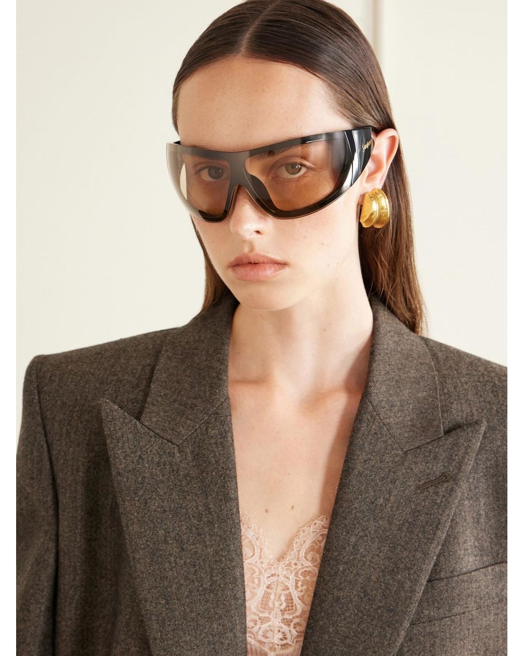 Saint Laurent Natural Sl 914 D-Frame Injected Sunglasses