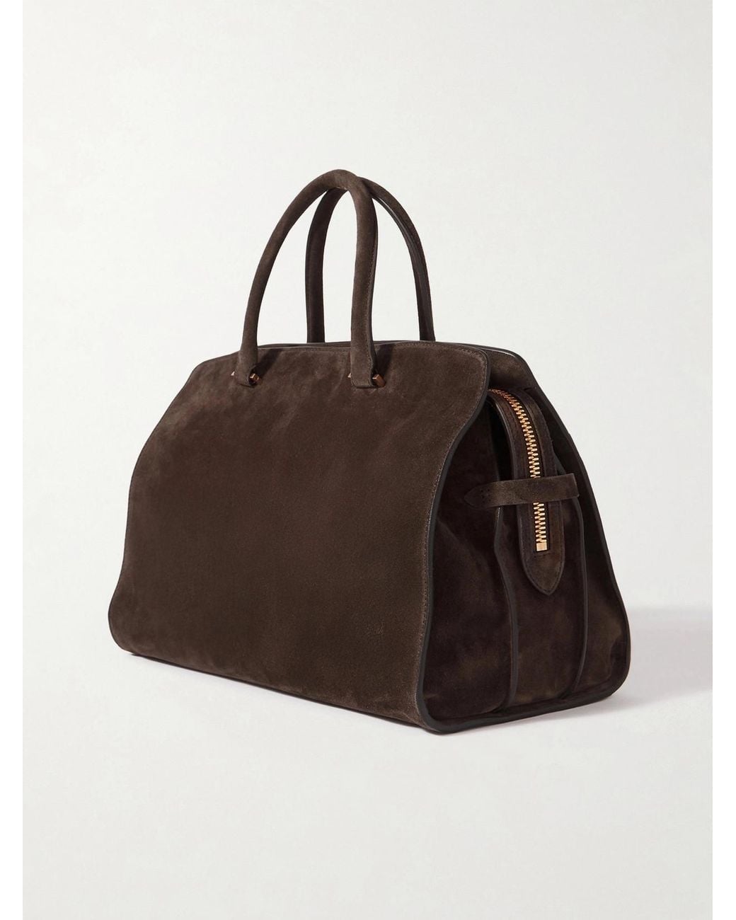 Metier Brown Private Eye Medium Suede Tote