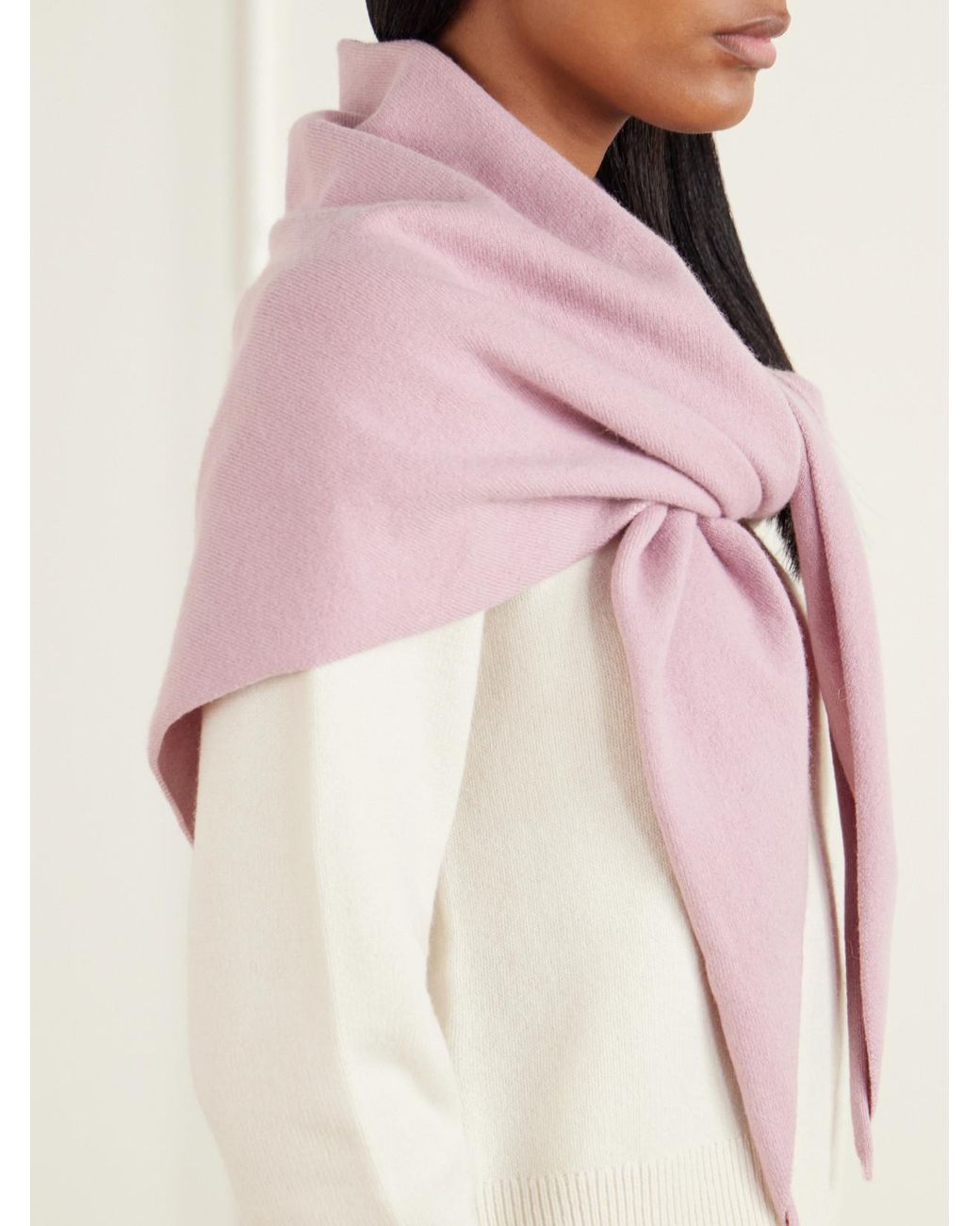 Extreme Cashmere Pink Witch Cashmere-Blend Knitted Scarf