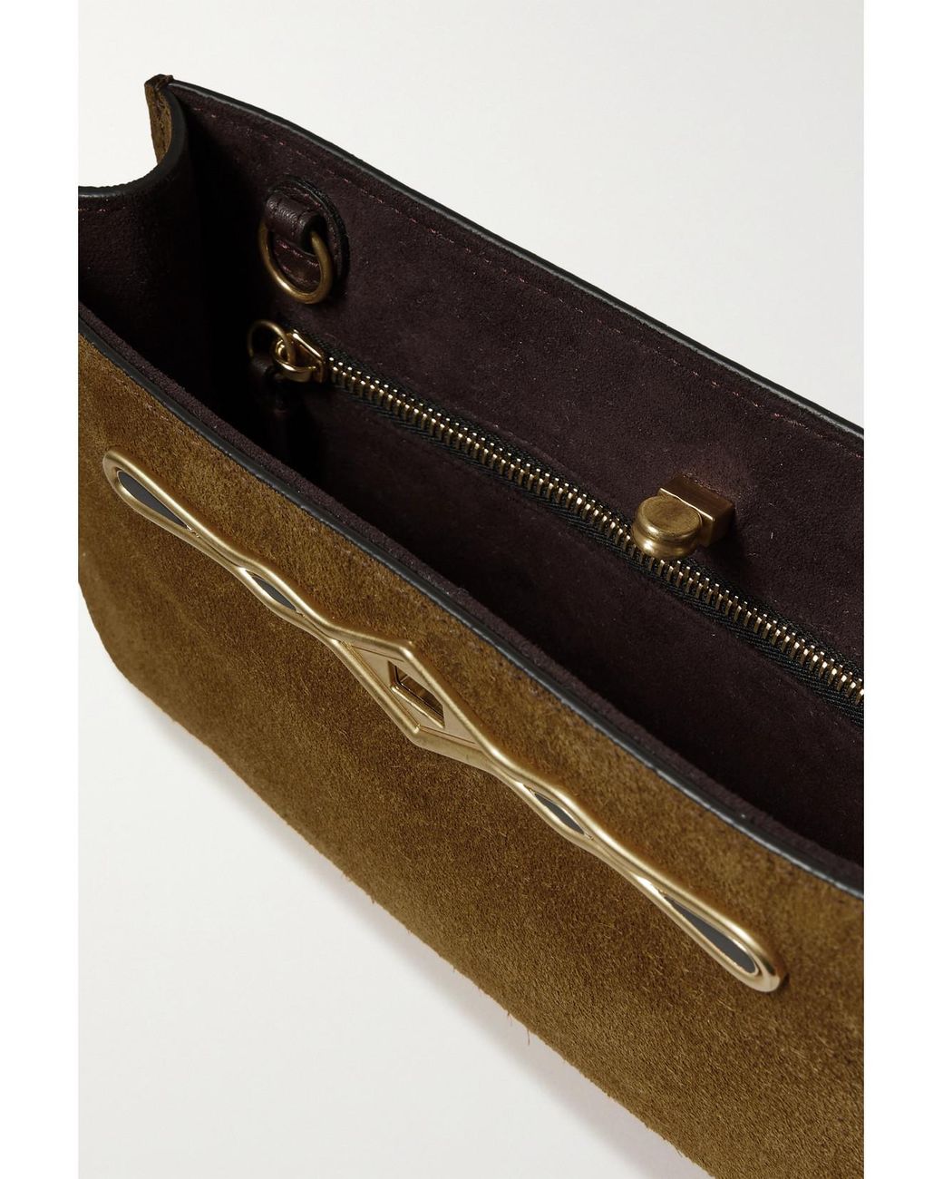 Metier Natural Fernando Jorge Ease Embellished Suede Clutch