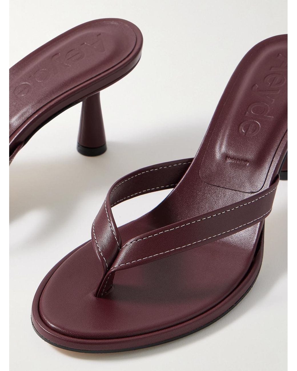 Aeyde Natural Daphne Leather Sandals