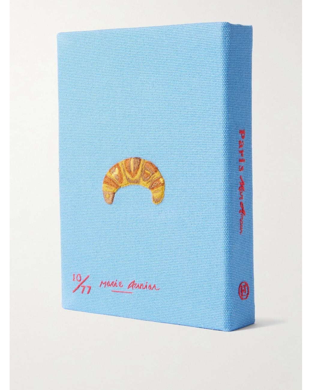 Olympia Le-Tan Green Paris Mon Amour Embroidered Appliquéd Canvas Clutch