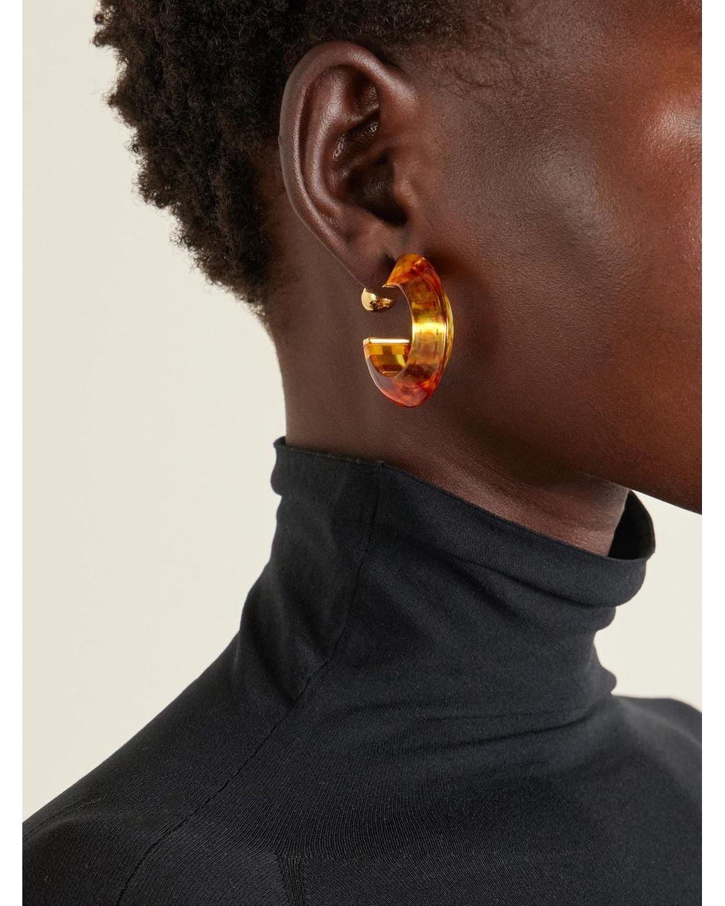 Alaïa Orange Edge-Tone Earrings