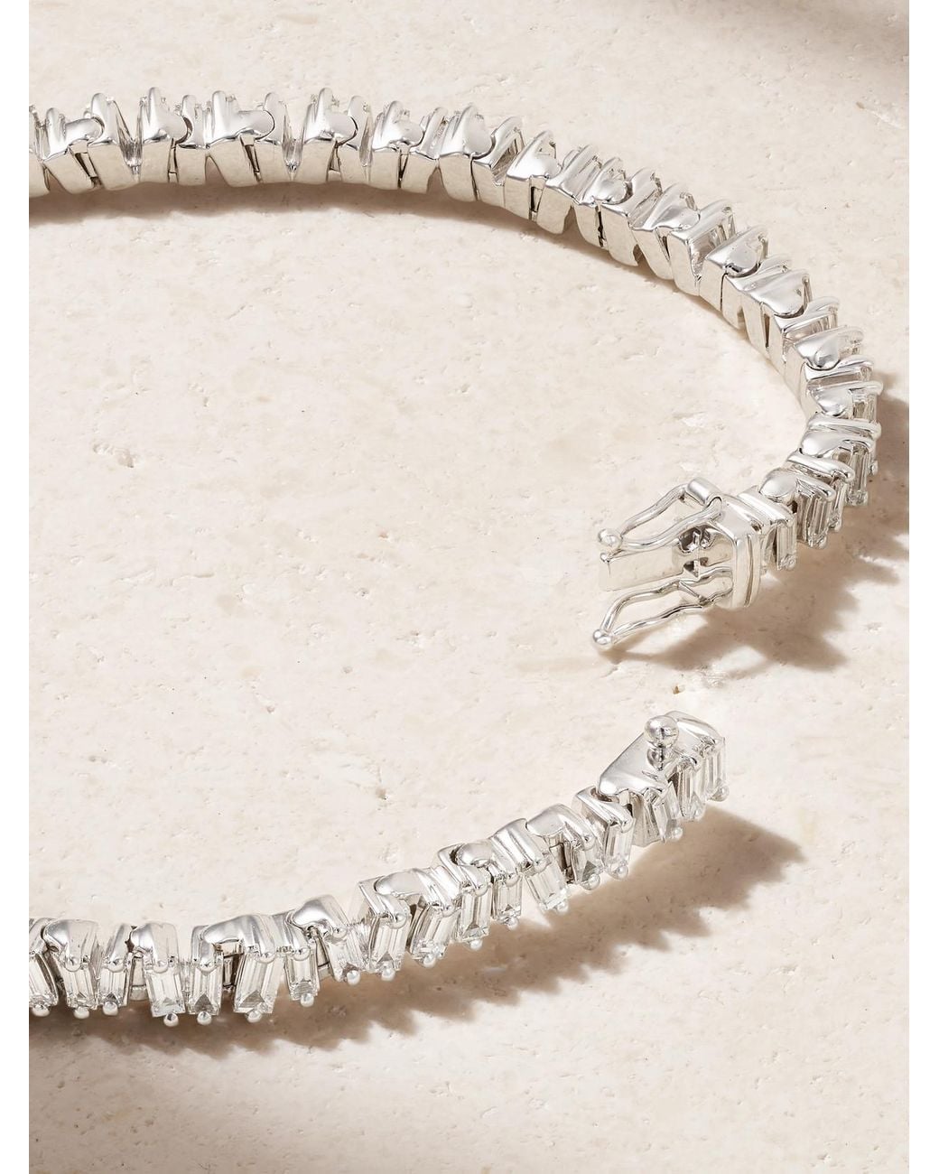 Suzanne Kalan Natural 18-Karat Diamond Tennis Bracelet