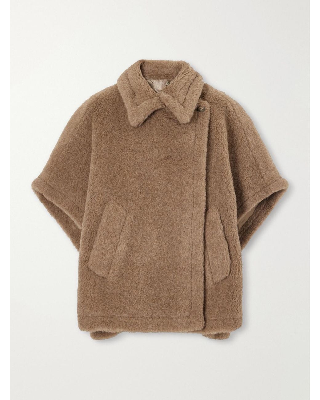 Max Mara Natural Alpaca, Cashmere And Silk-Blend Cape