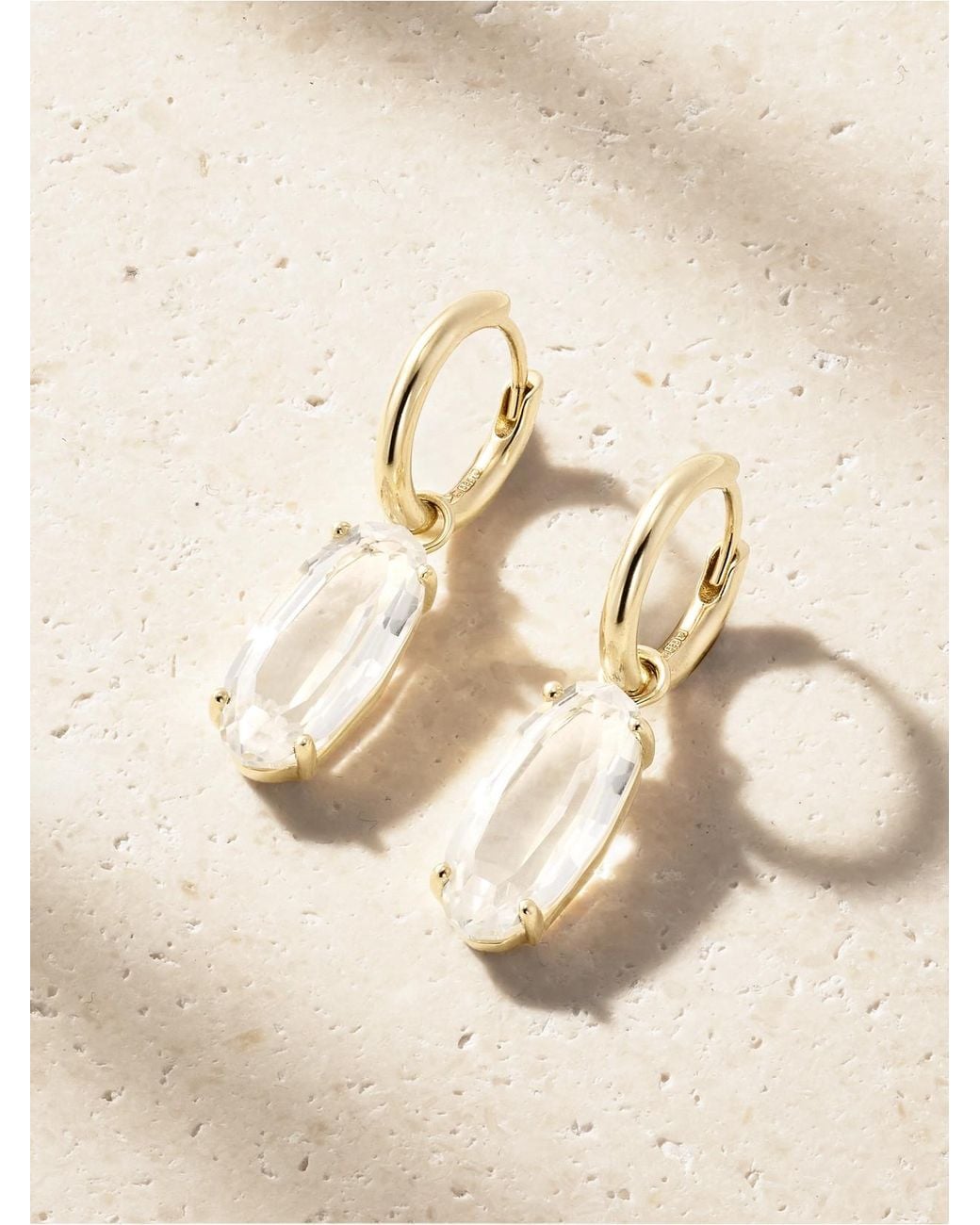 BY PARIAH Natural Ellipse 14-Karat Recycled Topaz Earrings