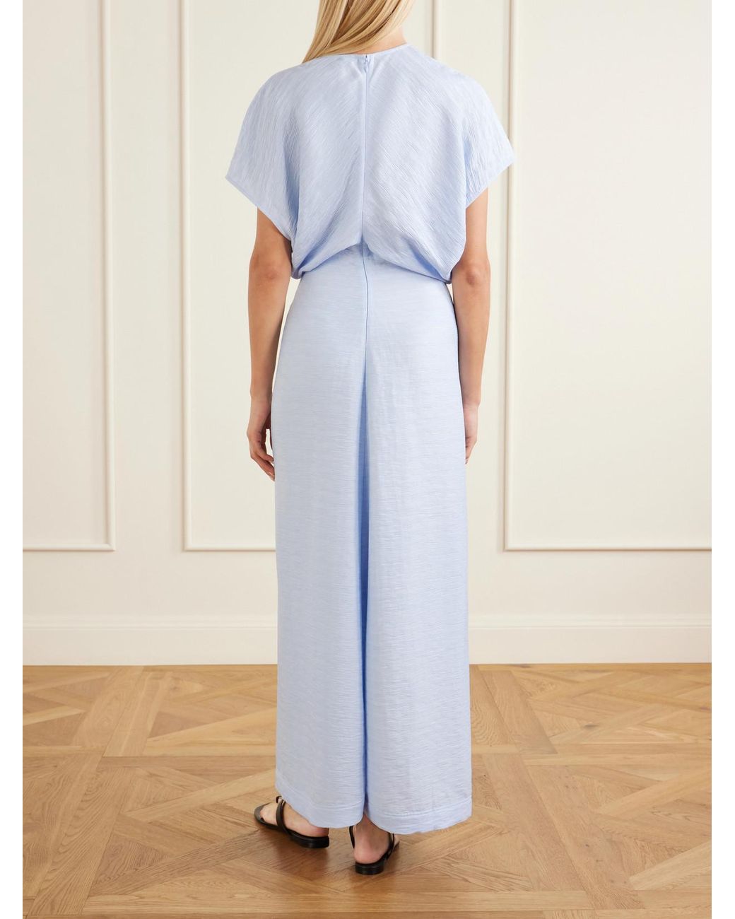 Totême Blue Woven Maxi Dress