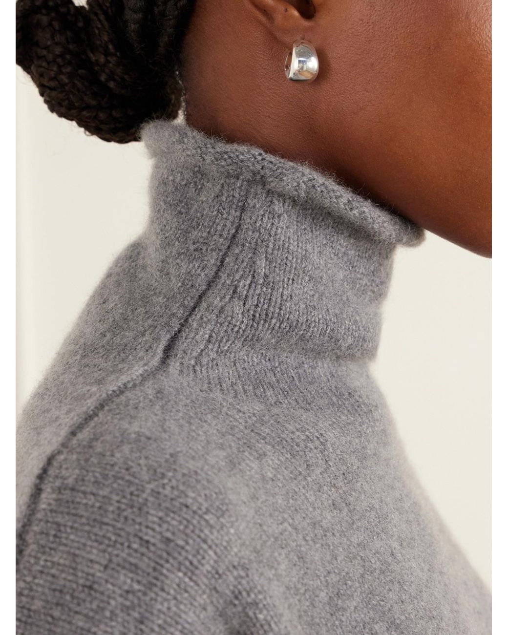 arch4 Gray Cimmie Cashmere Turtleneck Sweater