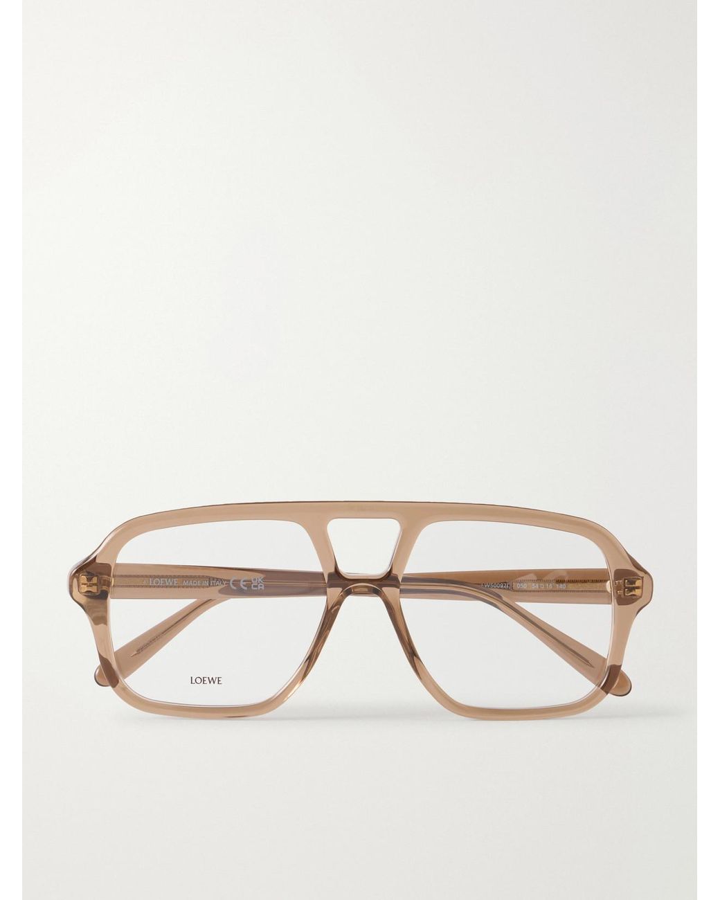 Loewe Natural Slim Aviator-Style Acetate Glasses