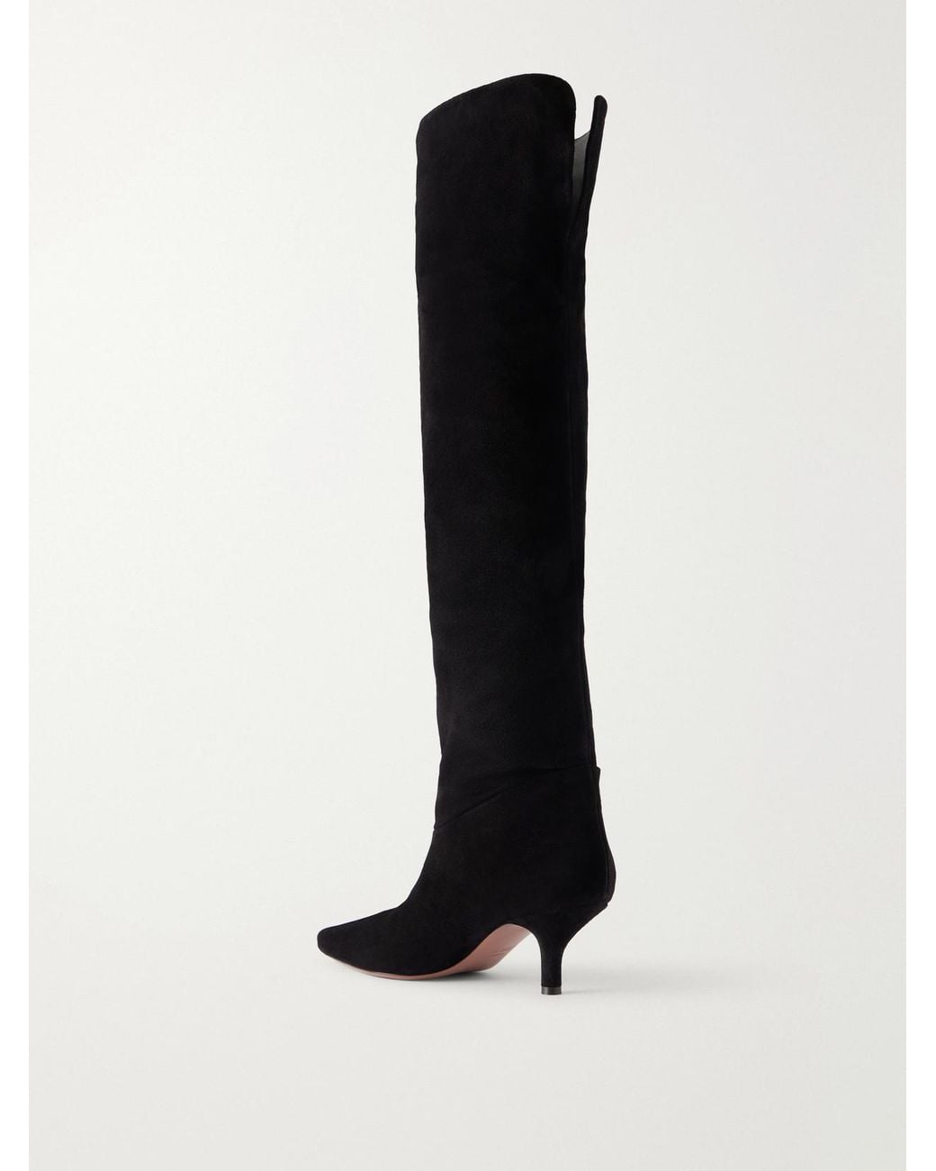 Paris Texas Black Rose 60 Suede Over-The-Knee Boots