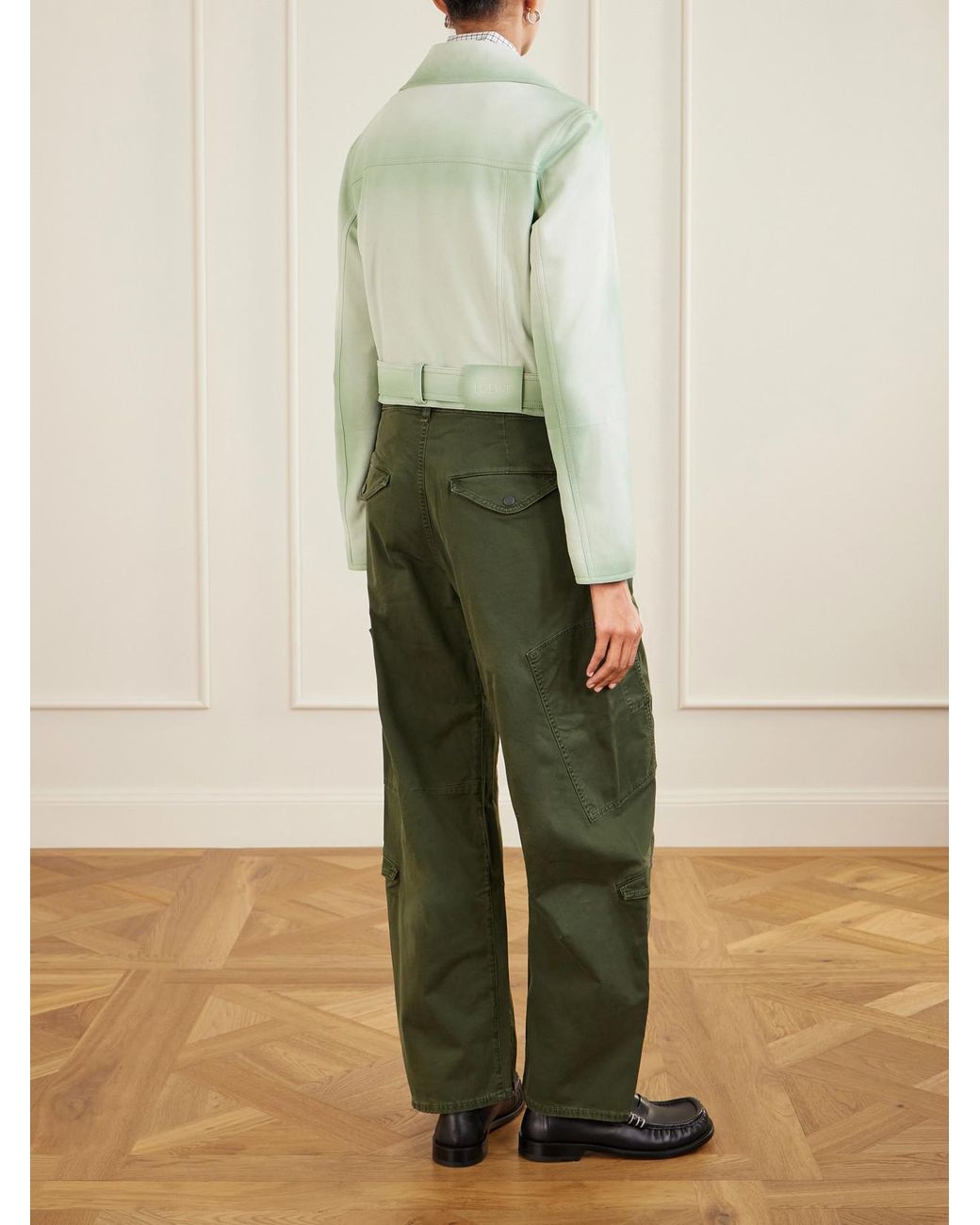 Loewe Green Cropped Jacket