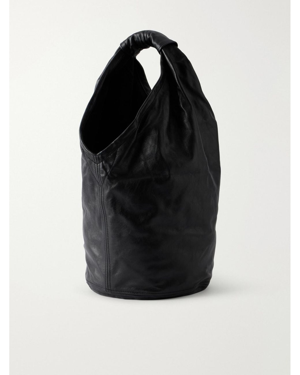 Our Legacy Black Fofo Drip Leather Tote