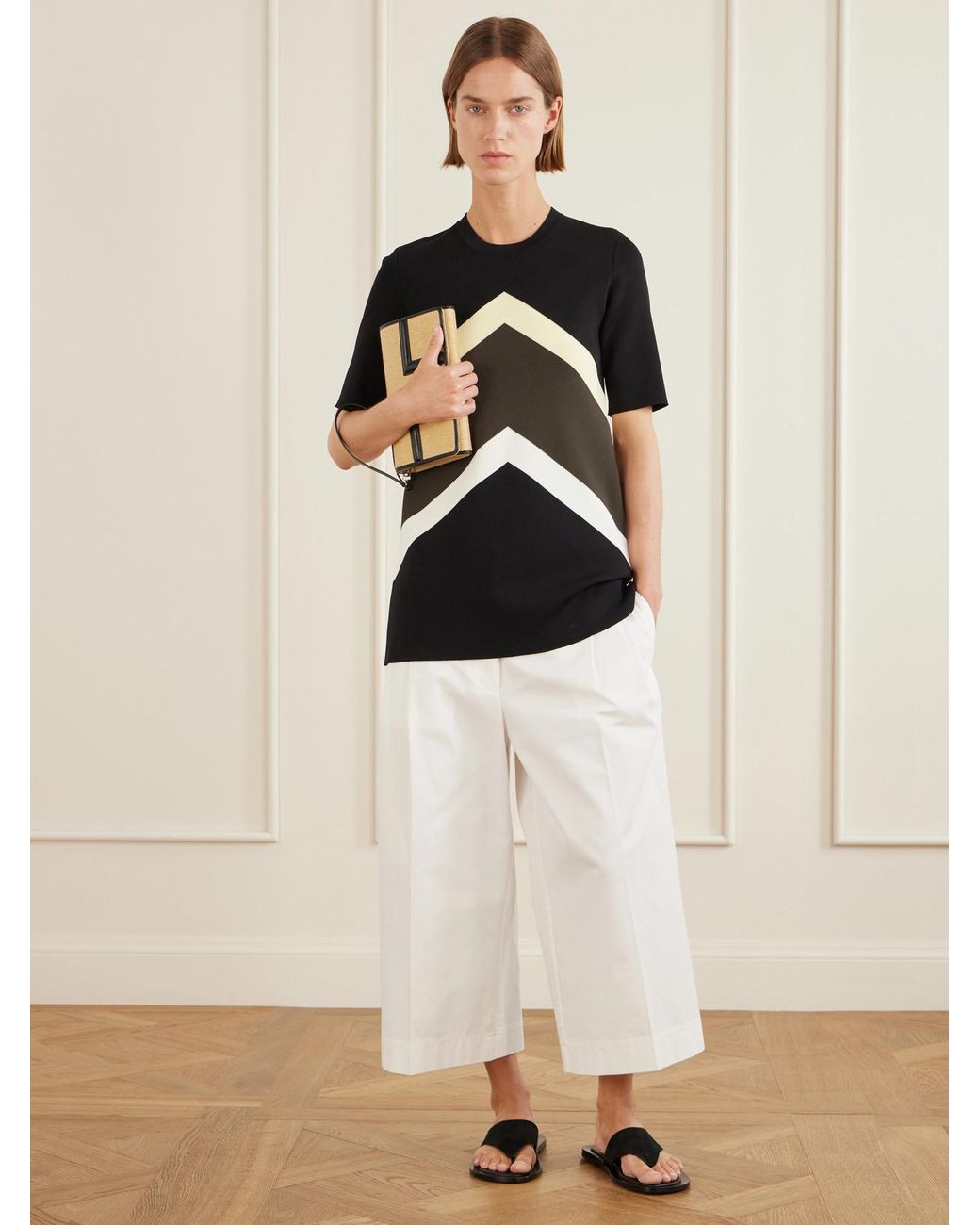 Totême Blue Striped Jersey T-Shirt