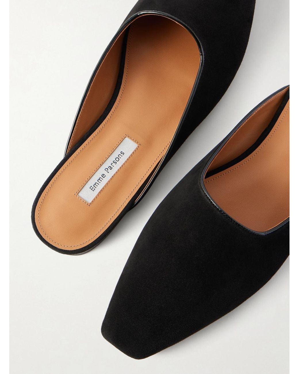 Emme Parsons White Suede Mules