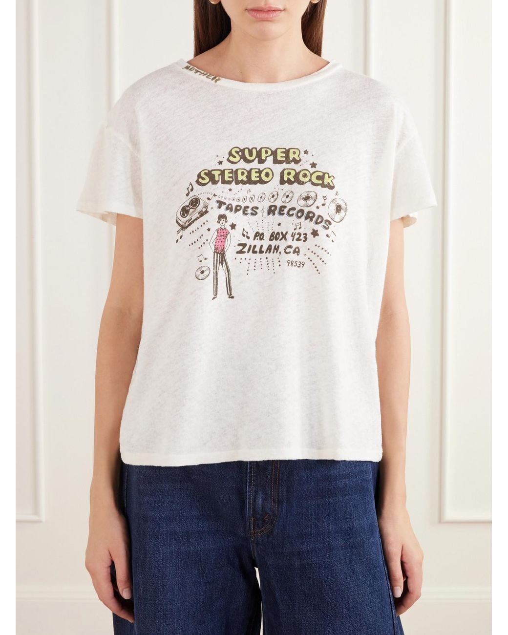 Mother Natural The Sinful Printed Cotton And Linen-Blend Jersey T-Shirt