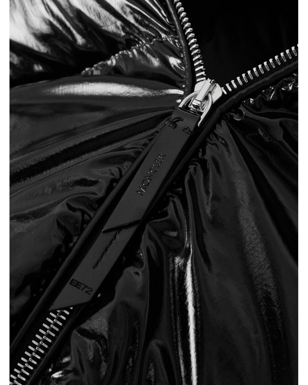 Moncler Genius Black Lothar Hooded Quilted Shell Down Jacket