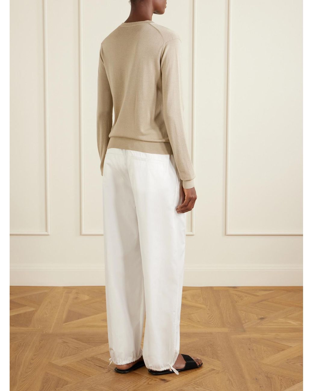 Totême  Natural Wool And Silk-Blend Sweater