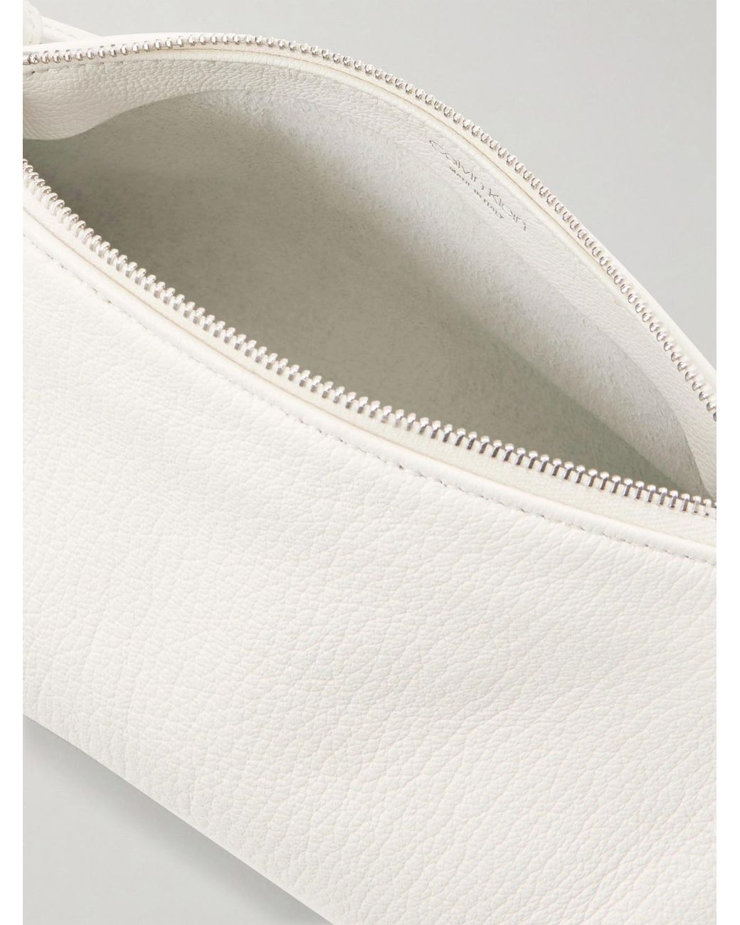 Calvin Klein Natural Aurelis Leather Shoulder Bag