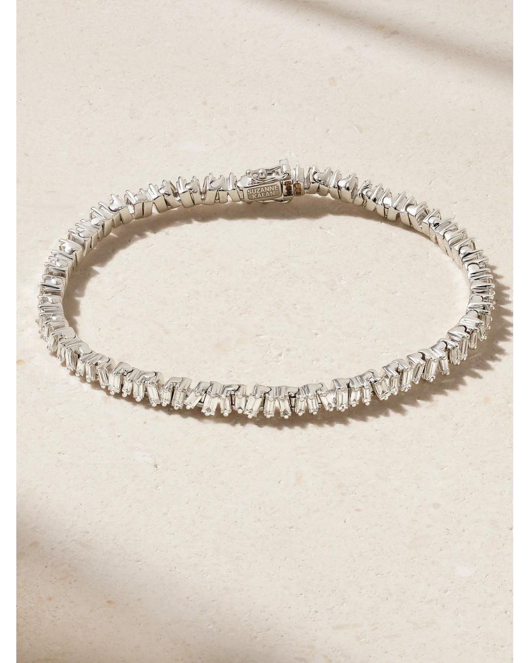 Suzanne Kalan Natural 18-Karat Diamond Tennis Bracelet